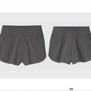 2/$20 Uniqlo EXTRA STRETCH ACTIVE AIRY RUNNING SHORTS XS Gray
